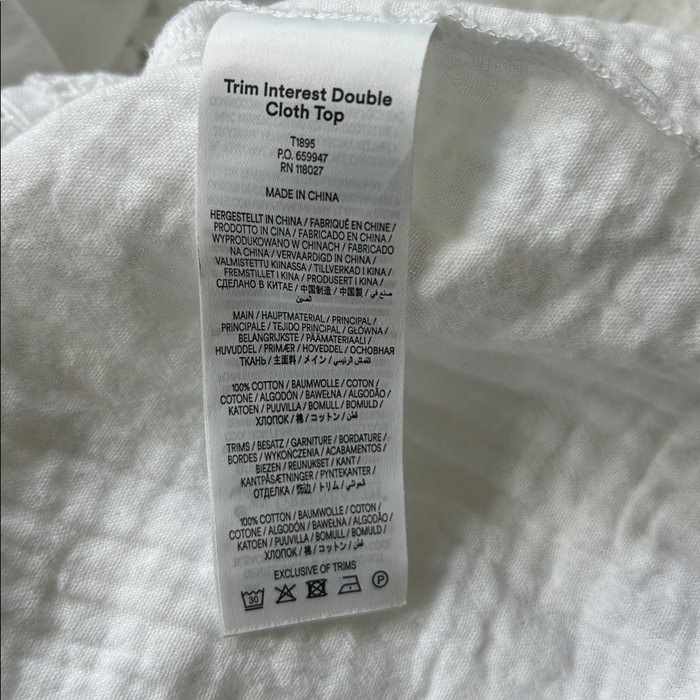 Boden- “Trim interest” White  Detail Top - Picture 9 of 10